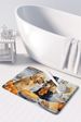 Golden Retriever Fall Kitchen Pumpkins Memory Foam Kitchen Mat Machine Washable Anti-Fatigue Mat Cushion Comfort Bath Mat Or Kitchen Rug_maomaolike.com
