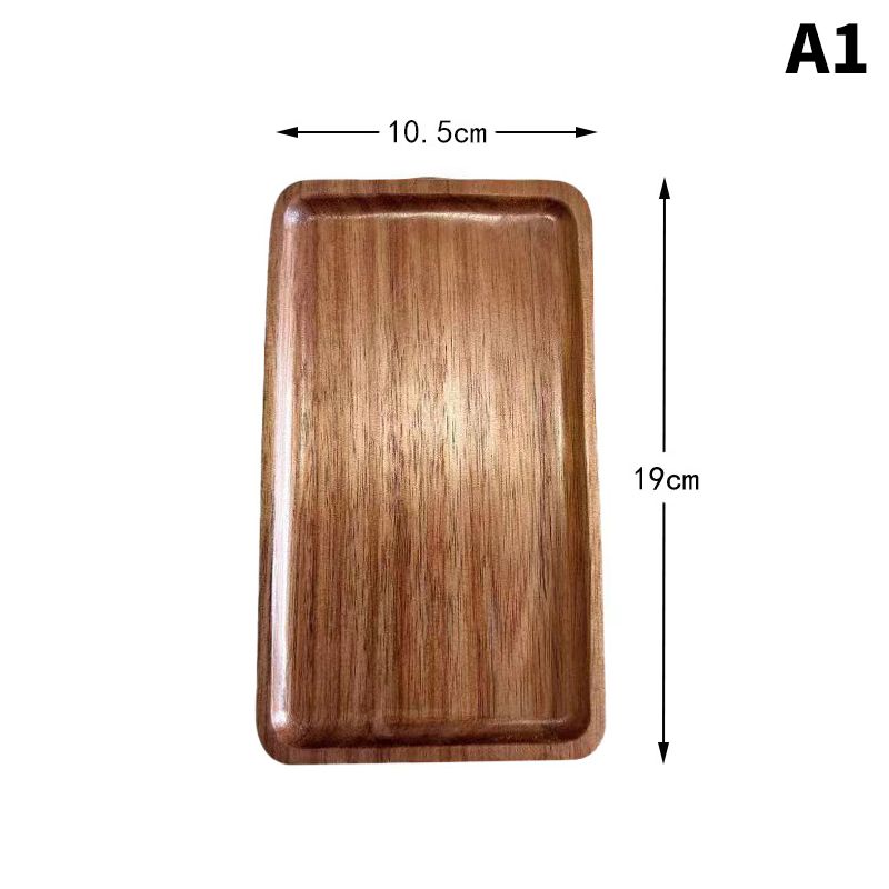 Tableware Solid Wood Round Dessert Japanese-style Tray Snack Dried Fruit Wooden Plate_maomaolike.com