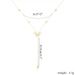 Stainless Steel Y-Shaped Pendant Necklace For Women Girls Elegant Fashion Cubic Zirconia Long Tassel Dangle Choker_maomaolike.com