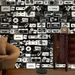 45cm*2000cm Retro Music Tape Wallpaper – Black & White Self Adhesive Wall Paper For Creative Spaces_maomaolike.com