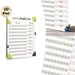 100lb Weight Loss Tracker Painting Poster, Fresh Fruit-accented Tidy Chart Poster, Functional Tool To Track Weight Loss Progress And Set Rewards_maomaolike.com