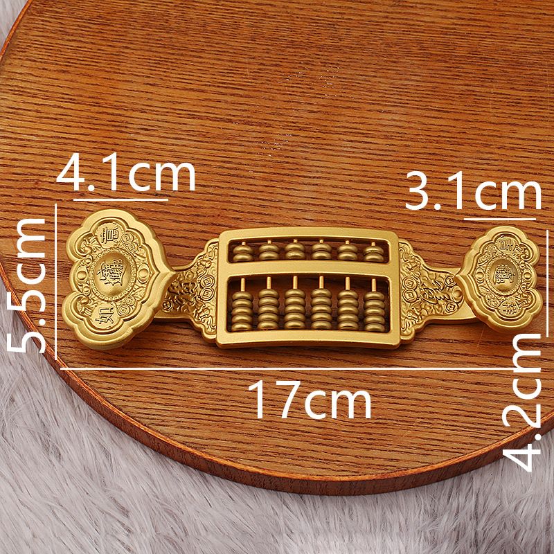 Creative Abacus Ornament Auspicious Ruyi Home Decor Business Gift Alloy Metal Craft_maomaolike.com