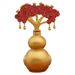 Money Hundred Blessings Wealth Character Gourd Fortune Decoration Home Prosperity Tree Ornament Metal Craft_maomaolike.com