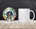 Bluetick Coonhound Luau Large Sandstone Coasters Pack Of 4 Absorbent Round Coasters Decor Gifts For Men Or Women, 4 In, Multicolor_maomaolike.com