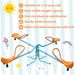 Outdoor Kids Spinning Seesaw Sit And Spin Teeter Totter Outdoor Playground Equipment Swivel Teeter Totter For Backyard_maomaolike.com