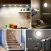 2~6 Pack Motion Sensor LED USB Rechargeable 3 Color Night Cabinet Wardrobe Lamp Staircase Wireless Closet Light_maomaolike.com