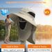 Hot Sale Fishing Sun Hats UV Protection Outdoor Sunshade Fisherman Sunscreen Cap Men Women Hiking Camping Removable Big Eaves Hat_maomaolike.com