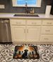 Black Labrador Retriever Spooky Halloween Memory Foam Kitchen Mat Machine Washable Anti-Fatigue Mat Cushion Comfort Bath Mat Or Kitchen Rug_maomaolike.com