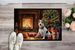 Jack Russell Terrier Cozy Christmas Doormat Front Door Mat Indoor Outdoor Rugs For Entryway, Non Slip Washable Low Pile, 24H X 36W_maomaolike.com
