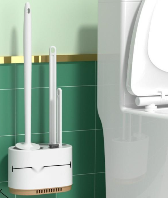 In-stock Best-selling Base Cleaning Set, Super Practical With No Dead Angles, Wall-mounted Toilet Brush_maomaolike.com