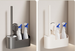 Suction Cup Set Super Useful With Base Bathroom Toilet Cleaning Brush Holder_maomaolike.com