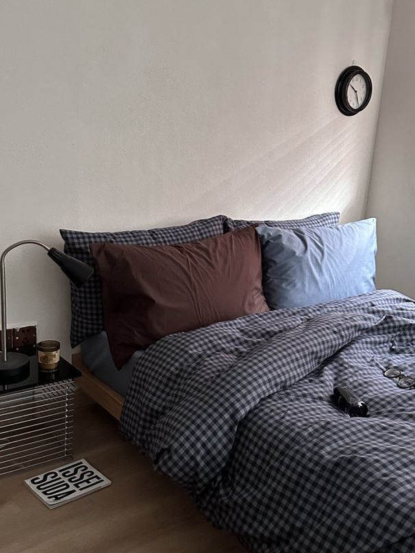 Wholesale Light Luxury Simple Mixed Color Pure Nordic Style Naked Sleep 100% Long-Staple Cotton Four-Piece Set_maomaolike.com