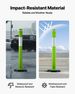 3 Pack Traffic Delineator Posts, 48 Inches Traffic Safety Cones With Weighted Base And Reflective Strips, Heavy Duty Delineator Posts For Construction Site, Parking Lot, Crowd Control, Green_maomaolike.com
