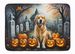 Golden Retriever Spooky Halloween Memory Foam Kitchen Mat Machine Washable Anti-Fatigue Mat Cushion Comfort Bath Mat Or Kitchen Rug_maomaolike.com