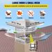 VEVOR Chimney Cap, 8" X 8" Flue Caps, 304 Stainless Steel Fireplace Chimney Cover, Adjustable Metal Spark Arrestor With Bolts Screws, Mesh Chimney Flue Cover For Outside Existing Clay Flue Tile_maomaolike.com