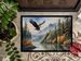 Eagle In Flight Doormat Front Door Mat Indoor Outdoor Rugs For Entryway, Non Slip Washable Low Pile, 24H X 36W_maomaolike.com