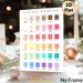 Light Spring Color Palette Painting Poster, Clean Minimalist Color Swatch Poster, Practical Color Reference Tool For Studio, Home Workspace And_maomaolike.com