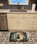 Flying Witch Spooky Halloween Memory Foam Kitchen Mat Machine Washable Anti-Fatigue Mat Cushion Comfort Bath Mat Or Kitchen Rug_maomaolike.com