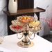 Nordic Style Crystal Glass Multi-layer Home Living Room Coffee Table Creative Rotatable Snack Dried Fruit Plate For_maomaolike.com