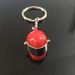 Unisex Creative metal motorcycle helmet keychain small gift mini simulation small toy helmet_maomaolike.com