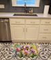 Orchids In Watercolor Memory Foam Kitchen Mat Machine Washable Anti-Fatigue Mat Cushion Comfort Bath Mat Or Kitchen Rug_maomaolike.com