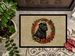 Bouvier Des Flandres Christmas Flowers Doormat Front Door Mat Indoor Outdoor Rugs For Entryway, Non Slip Washable Low Pile, 24H X 36W_maomaolike.com