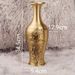 Brass Vase Living Room Entrance Flower Arrangement Creative Decoration New Chinese Style Home Copper Ornament Metal Craft_maomaolike.com