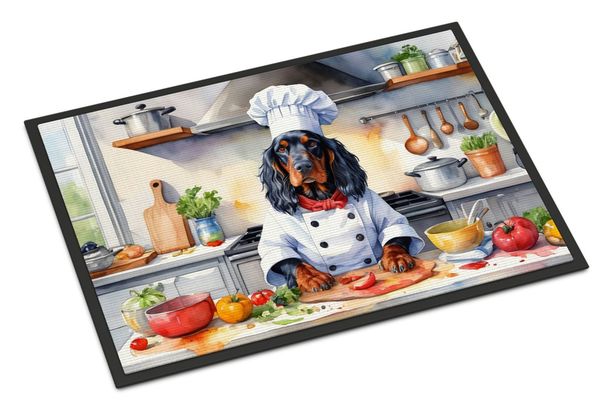 Gordon Setter The Chef Doormat Front Door Mat Indoor Outdoor Rugs For Entryway, Non Slip Washable Low Pile, 24H X 36W_maomaolike.com