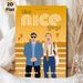 The Nice Guys Movie Painting Poster, Minimalist Retro Warm-hued Poster, Stylish Film-inspired Wall Decor Suitable For Living Room, Home Theater Spaces_maomaolike.com