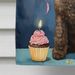 Chocolate Standard Poodle Happy Birthday House Flag Large Porch Sleeve Pole Decorative Outside Yard Banner Artwork Wall Hanging, Polyester, House Size, Multicolor_maomaolike.com