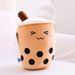 1Pcs Simulation Cup Pillow Plush Toy Small Pearl Milk Tea Cute Funny Doll Creative Decoration_maomaolike.com