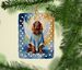 Irish Setter My Angel Porcelain Ornament Christmas Tree Hanging Decorations For Home Christmas Holiday, Rectangle, Gift, Multicolor_maomaolike.com
