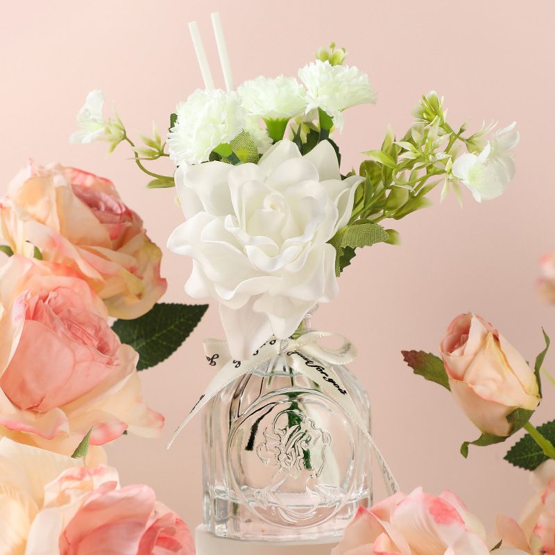 Flameless Art Aromatherapy Dried Flowers Decoration For Bedroom And Bathroom, Perfume Diffuser, Essential Oil Air Freshener, Ratta_maomaolike.com