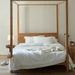 Wholesale Japanese White Embroidered Linen Pure Four-Piece Nordic Style Homestay Full Yarn-Dyed Washed Cotton 4-Piece Set_maomaolike.com
