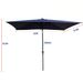 10 X 6.5Ft Rectangular Patio Solar LED Lighted Outdoor Market Umbrellas With Crank And Push Button Tilt For Garden Shade Swimming Pool_maomaolike.com
