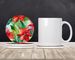 Poinsettias In Watercolor Large Sandstone Coasters Pack Of 4 Absorbent Round Coasters Decor Gifts For Men Or Women, 4 In, Multicolor_maomaolike.com