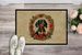 Dachshund Christmas Flowers Doormat Front Door Mat Indoor Outdoor Rugs For Entryway, Non Slip Washable Low Pile, 24H X 36W_maomaolike.com
