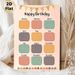 Birthday Tracker Painting Poster, Pastel-toned Monthly Birthday Record Poster, Functional Design To Log Birthdays, Suitable For Office, Living Room_maomaolike.com