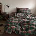 Wholesale INS Vintage Style Retro Green Plaid Nordic Simple Mixed Pure Washed Four-Piece All Cotton 4-Piece Set_maomaolike.com