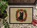Cairn Terrier Christmas Flowers Doormat Front Door Mat Indoor Outdoor Rugs For Entryway, Non Slip Washable Low Pile, 24H X 36W_maomaolike.com
