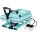 Hybrid Heat Press, 15 X 15 Inch, 8-in-1 Multifunction, Heat Up Fast And Even, All-New Patented Design, Easy To Control, Sublimation Press Machine For T-shirts/Tumblers/Caps/Plates, Light Green_maomaolike.com