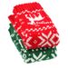 Unisex Warm half-finger gloves knitted acrylic deer cuff for Christmas Day medium length men and women_maomaolike.com