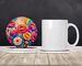 Colorful Carnations Large Sandstone Coasters Pack Of 4 Absorbent Round Coasters Decor Gifts For Men Or Women, 4 In, Multicolor_maomaolike.com