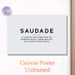 Saudade Definition Painting Poster, Minimalist Typographic Poster, Thought-provoking Word Art Ideal For Living Room, Bedroom And Study_maomaolike.com