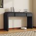 Unique Modern Rounded Silhouette And Smooth Surface Console Table With 2 Drawers For Living Room And Entryway_maomaolike.com