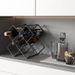 Red Home Luxury High-end Diamond Grid Cabinet Storage Rack Slanted Wine Bottle Organizer_maomaolike.com