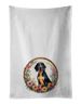 Coonhound And Flowers Kitchen Towel Set Of 2 White Dish Towels Decorative Bathroom Hand Towel For Hand, Face, Hair, Yoga, Tea, Dishcloth, 19 X 28", White_maomaolike.com