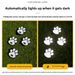 Solar Lawn LED Simulation Footprint Dog Paw Ground Plug Outdoor Rainproof Courtyard Garden Decoration Buried Light_maomaolike.com