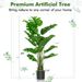 5 Feet Artificial Tree Monstera Deliciosa Plant For Home Indoor And Outdoor_maomaolike.com