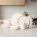 12-Piece Stoneware Dinnerware Sets With Mugs | Microwave & Dishwasher Safe | Non-Toxic Dinner Plates Bowls Set | Stackable Matte Glaze Kitchenware For 3_maomaolike.com